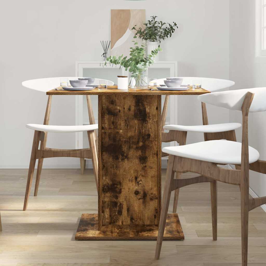 Eettafel 80X80X75 Cm Bewerkt Hout