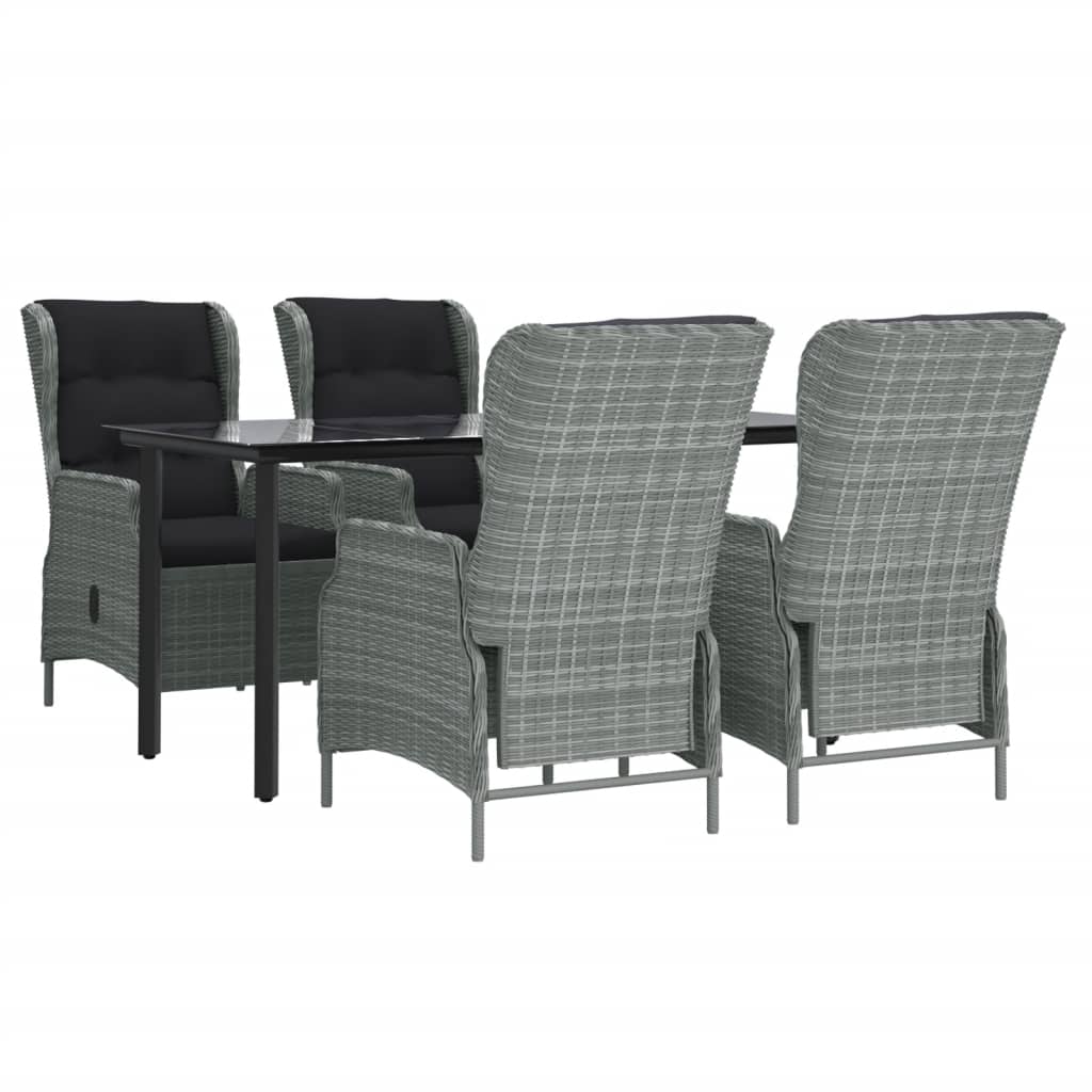 5-Delige Tuinset Poly Rattan