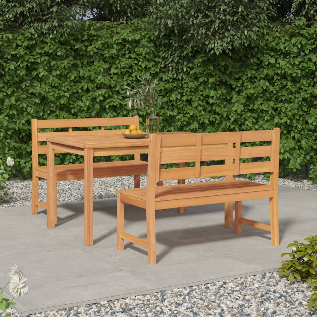 3-Delige Tuinset Massief Teakhout