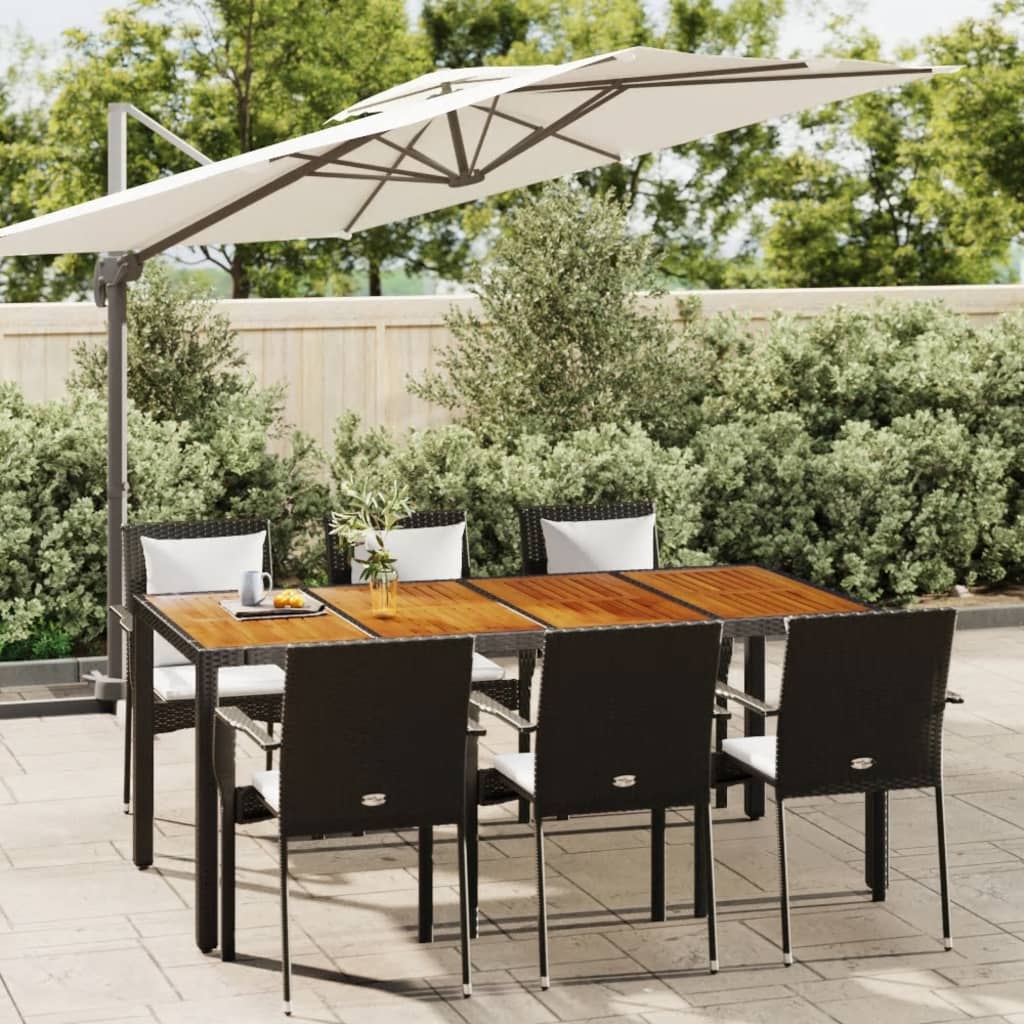 5-Delige Tuinset Met Kussens Poly Rattan