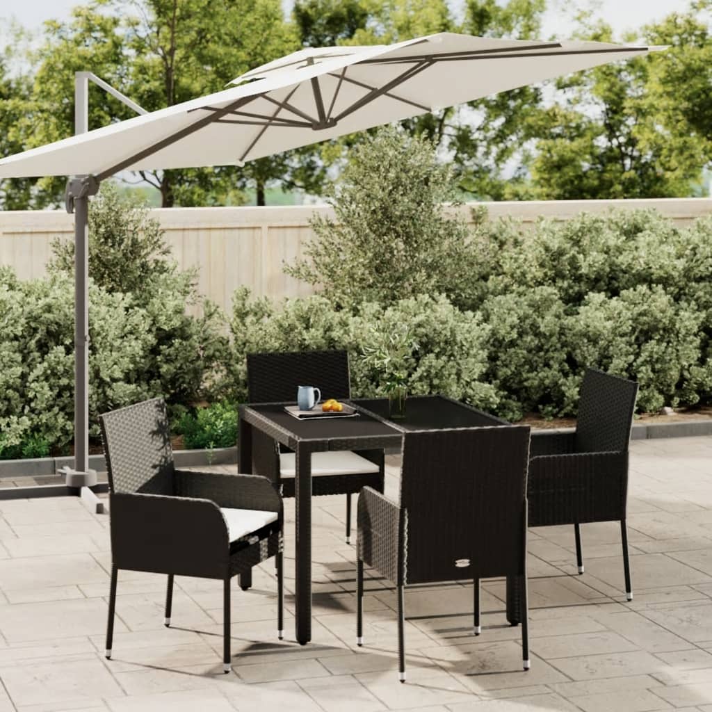 7-Delige Tuinset Met Kussens Poly Rattan