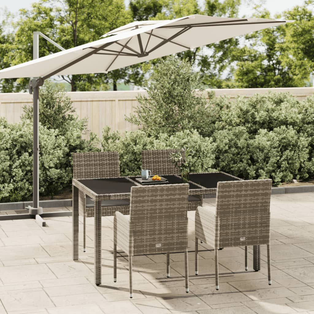 7-Delige Tuinset Met Kussens Poly Rattan