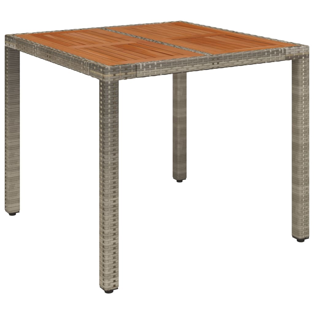 5-Delige Tuinset Met Kussens Poly Rattan Grijs