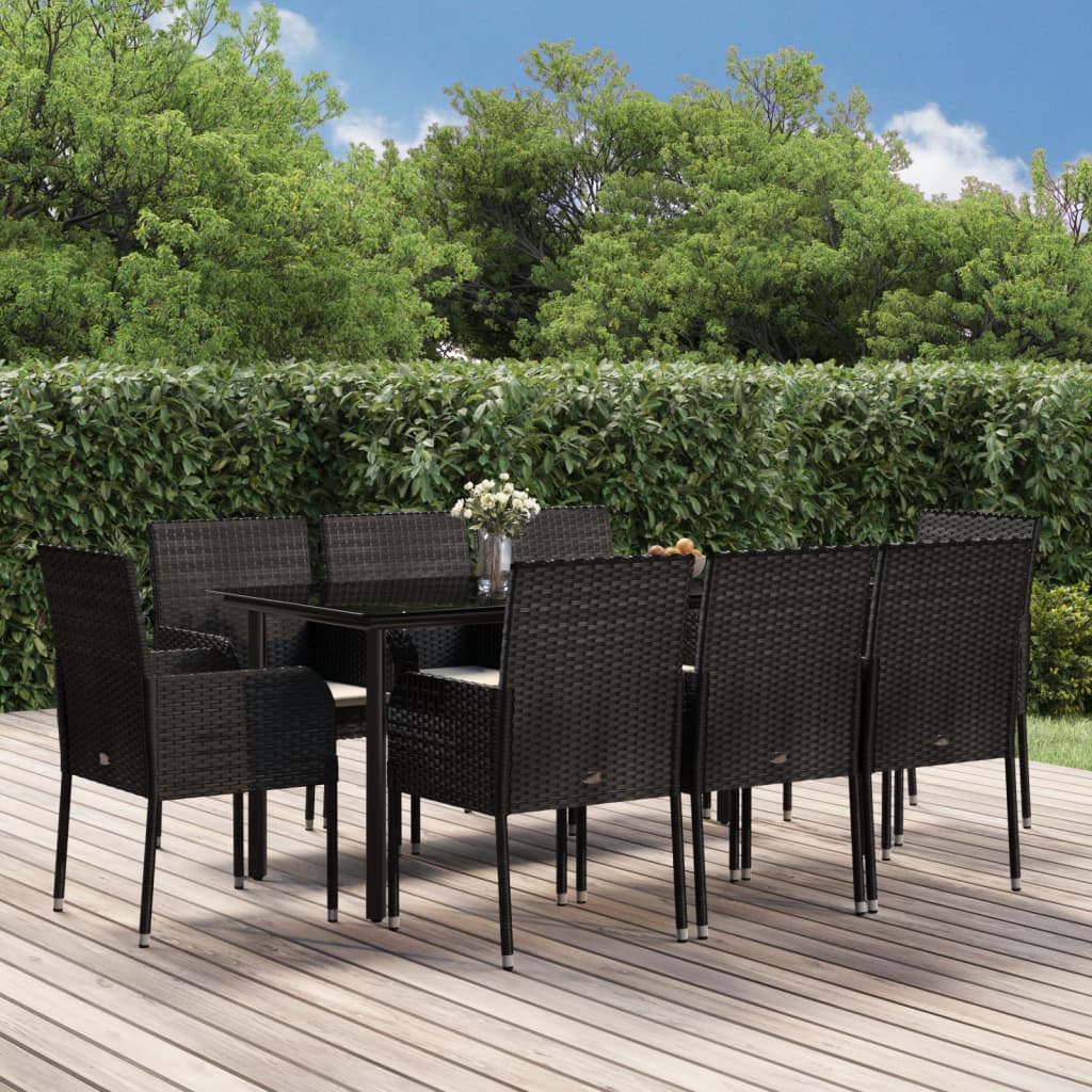 11-Delige Tuinset Met Kussens Poly Rattan