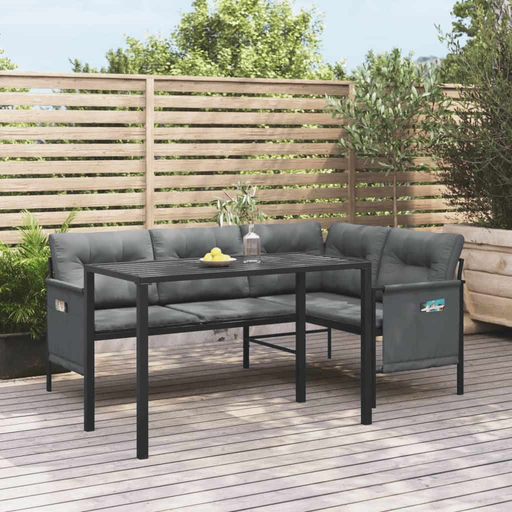 2-Delige Tuinset Staal Antracietkleurig