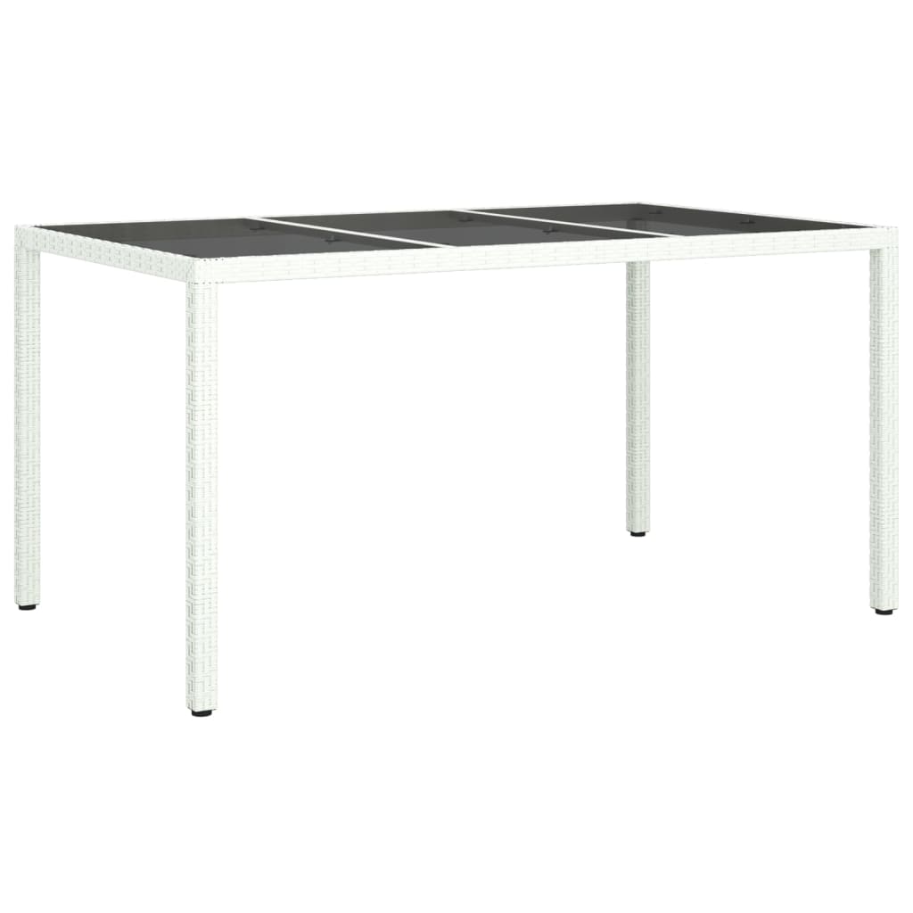 5-Delige Tuinset Met Kussens Poly Rattan Wit
