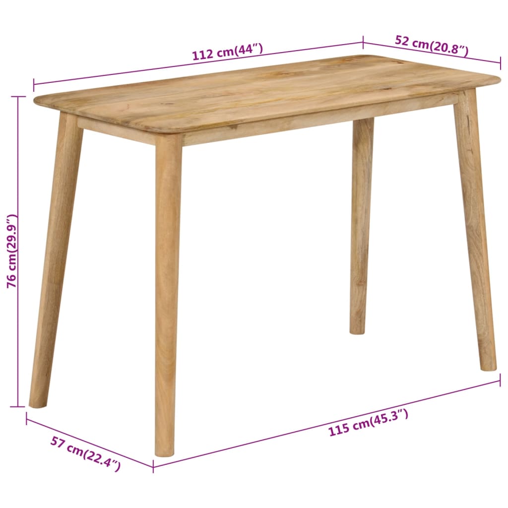 Eettafel Massief Mangohout