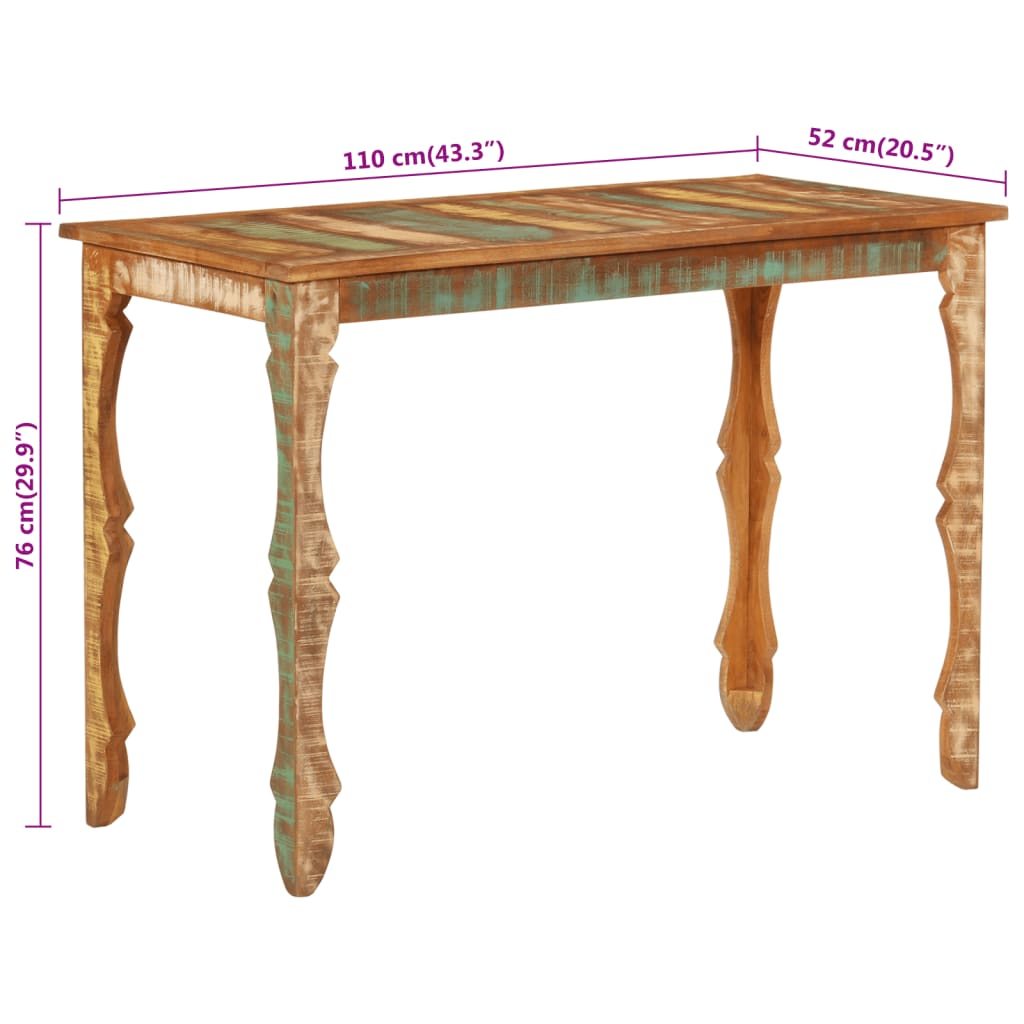 Eettafel Gerecycled Massief Hout