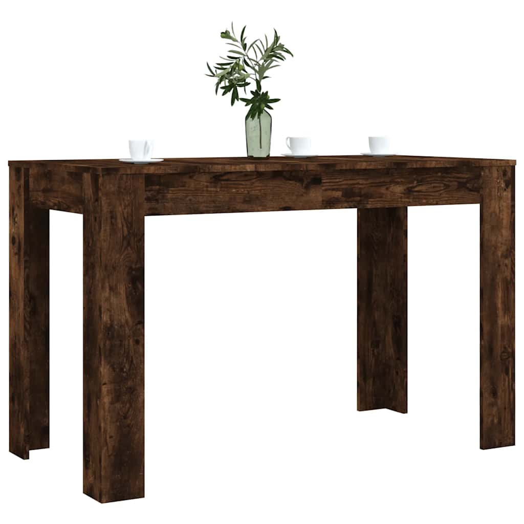 Eettafel 120X60X76 Cm Bewerkt Hout Kleurig