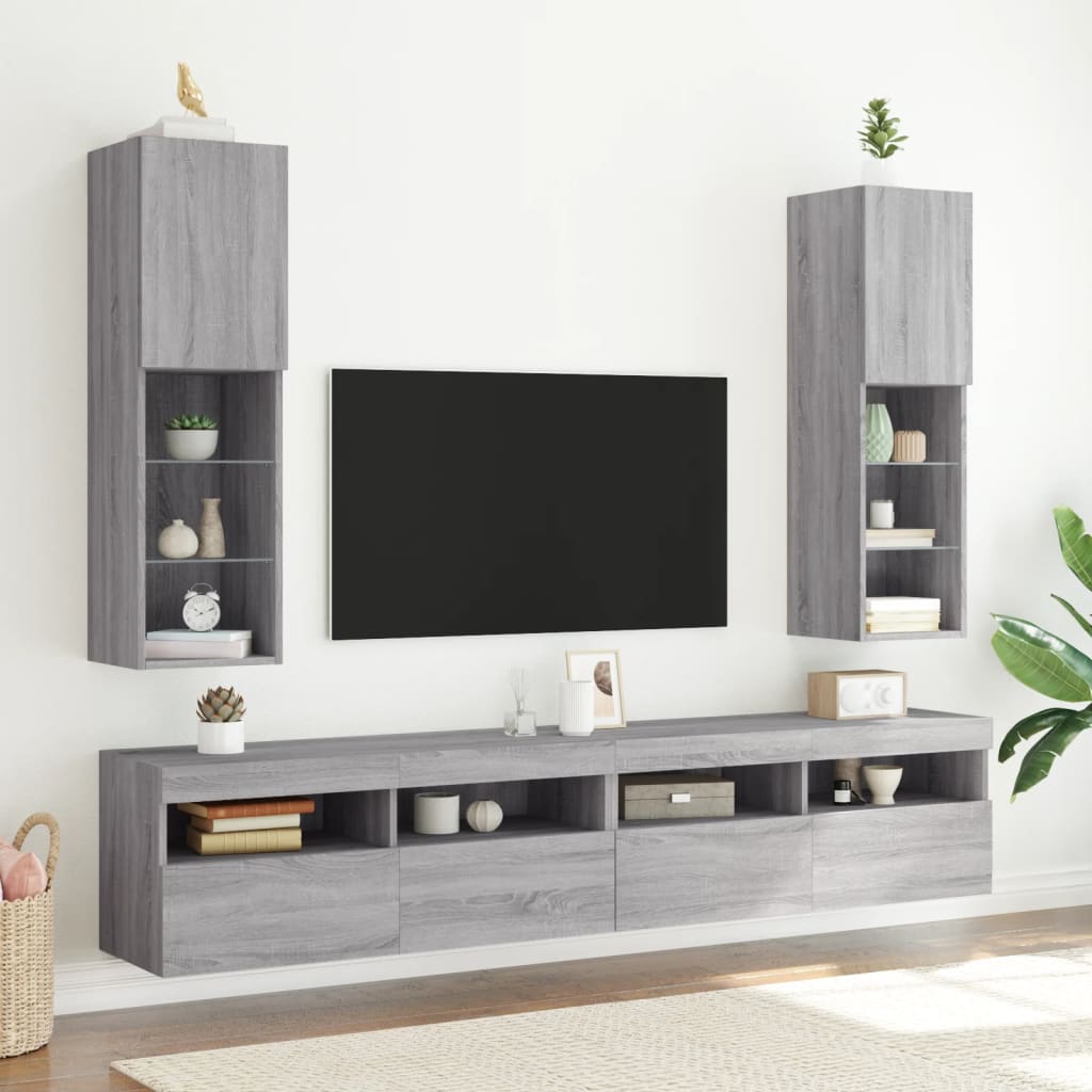 Wandgemonteerde Tv-Kasten 2 Pcs