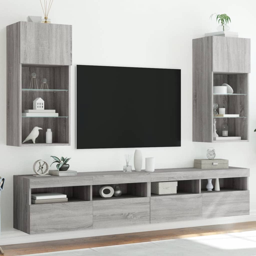 Wandgemonteerde Tv-Kasten 2 Pcs