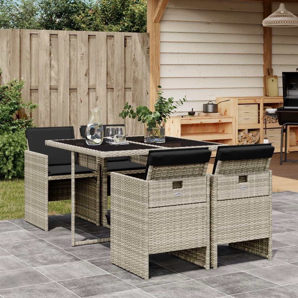 13-Delige Tuinset Met Kussens Poly Rattan