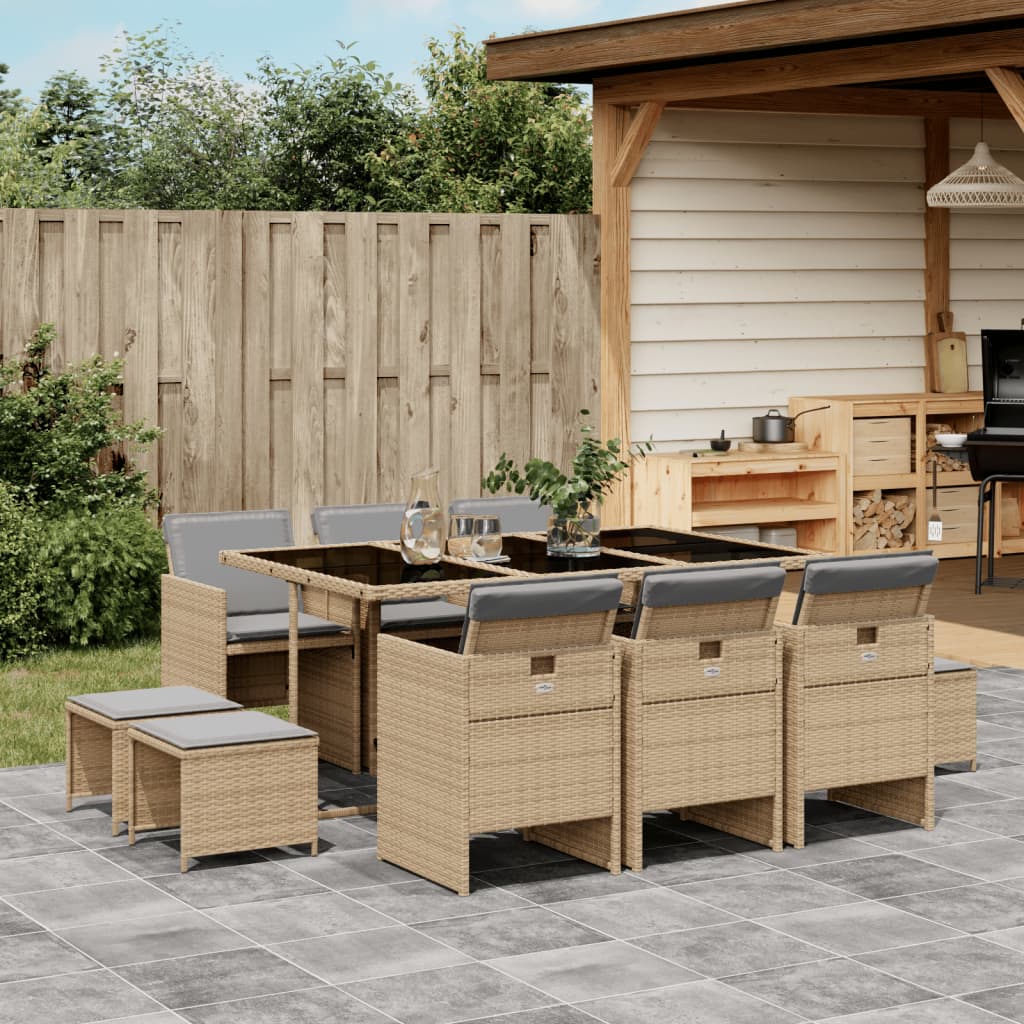 9-Delige Tuinset Poly Rattan