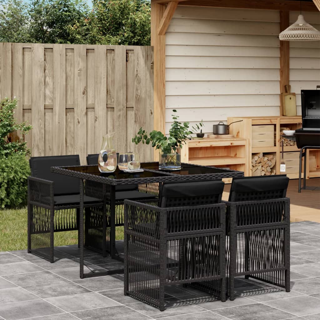 11-Delige Tuinset Met Kussens Poly Rattan