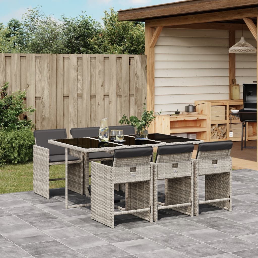 11-Delige Tuinset Met Kussens Poly Rattan