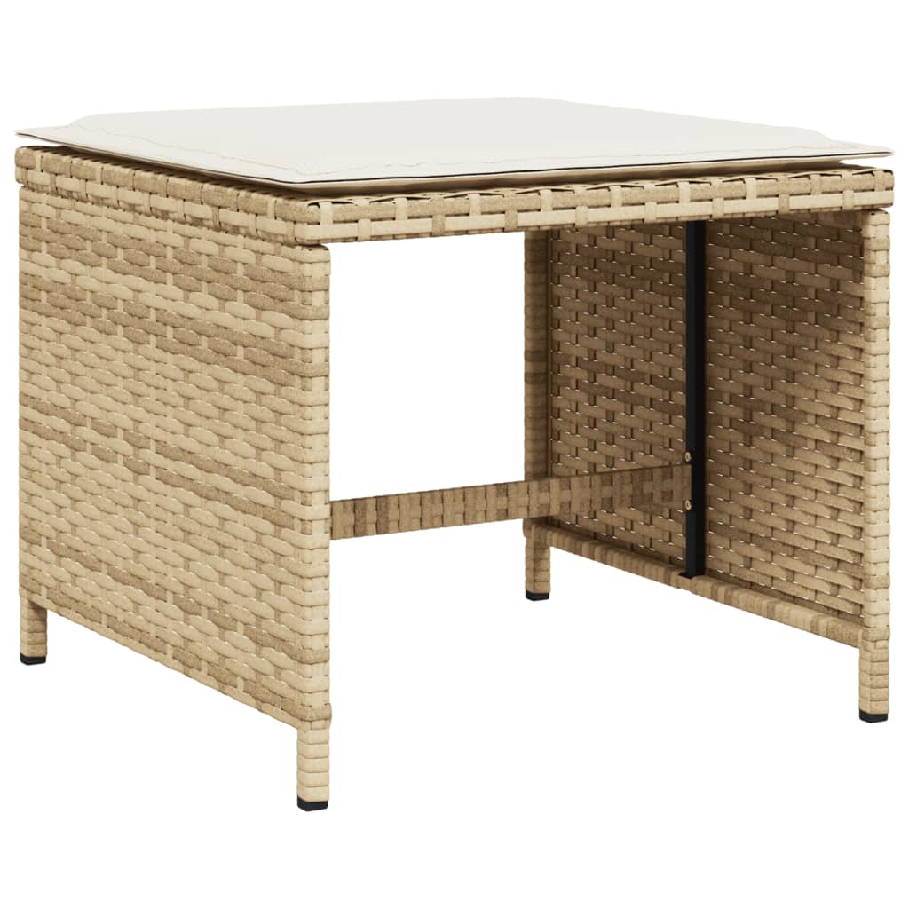 11-Delige Tuinset Met Kussens Poly Rattan