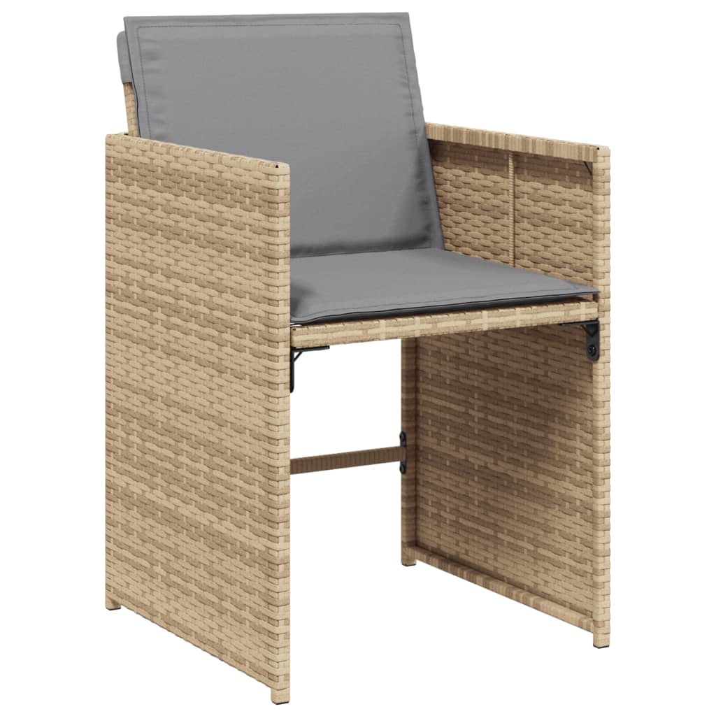 11-Delige Tuinset Met Kussens Poly Rattan