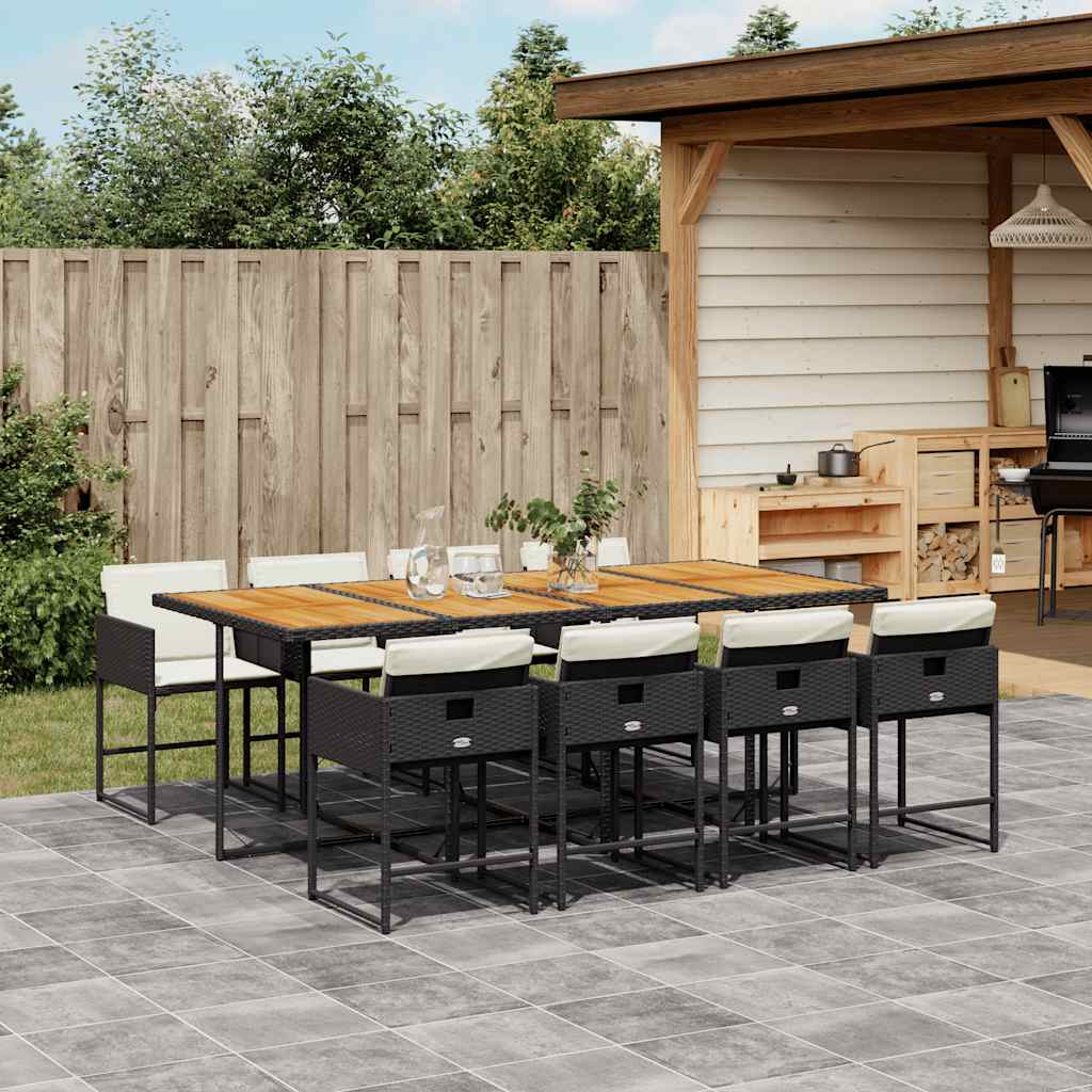 7-Delige Tuinset Met Kussens Poly Rattan