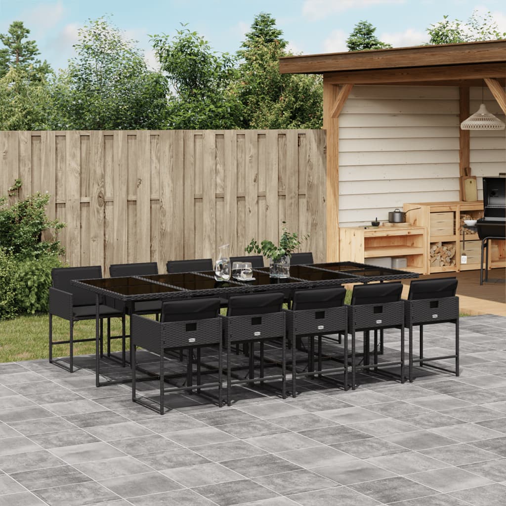 7-Delige Tuinset Met Kussens Poly Rattan