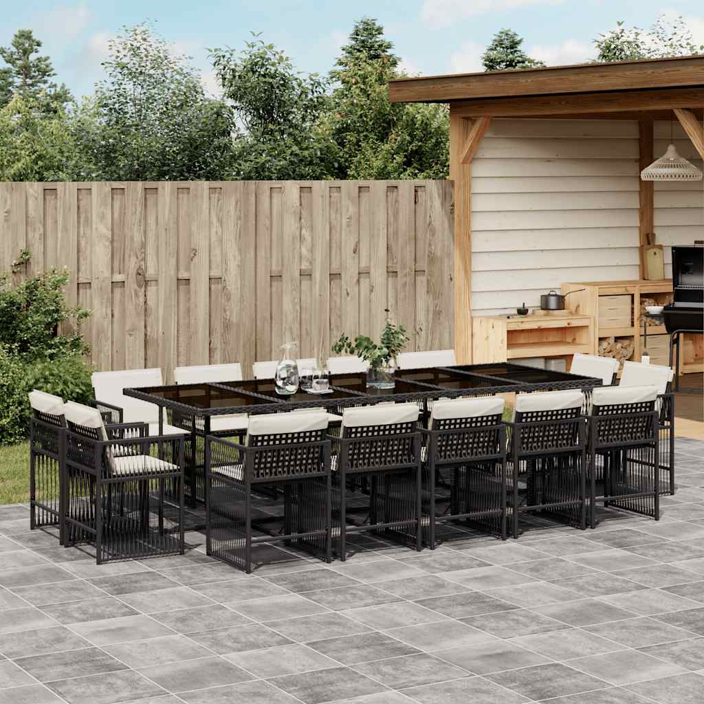 11-Delige Tuinset Met Kussens Poly Rattan