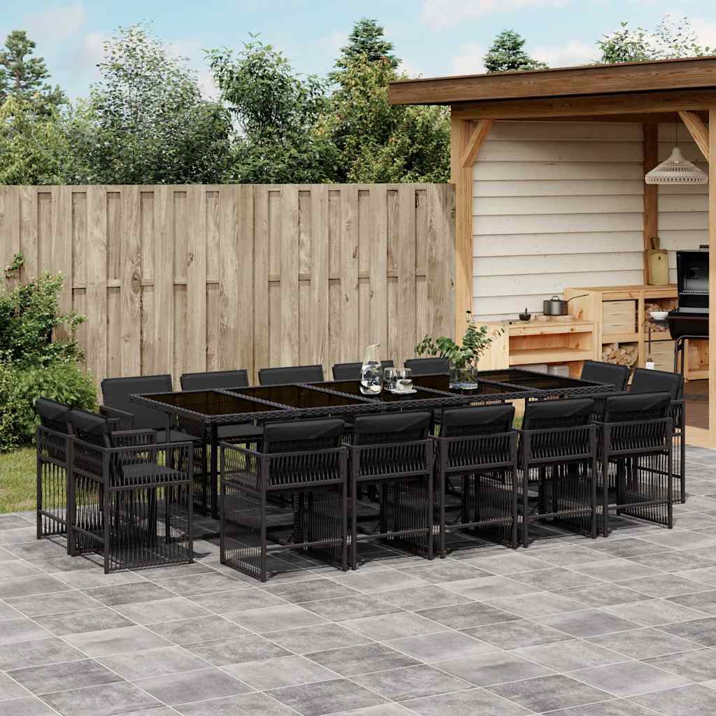 11-Delige Tuinset Met Kussens Poly Rattan
