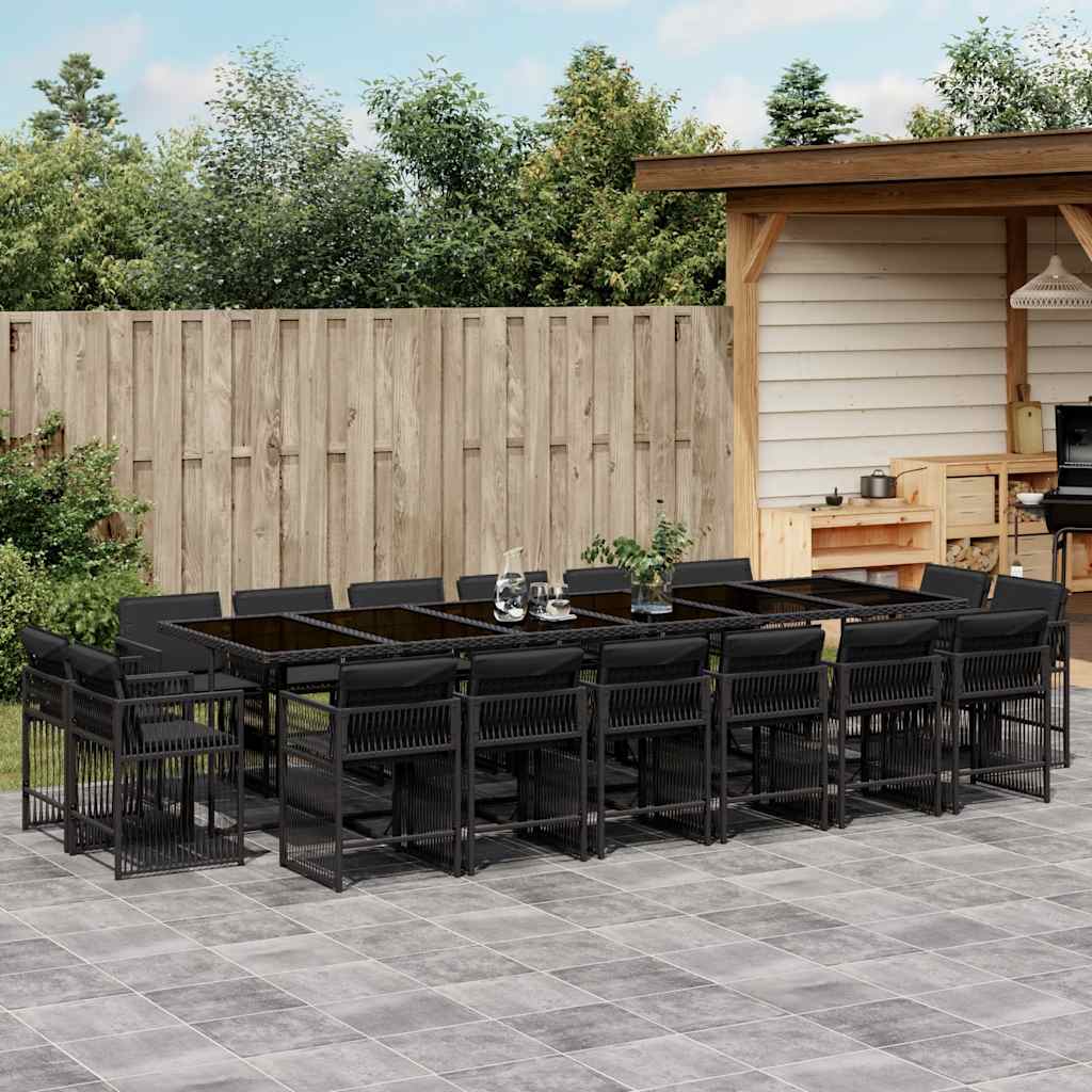 11-Delige Tuinset Met Kussens Poly Rattan
