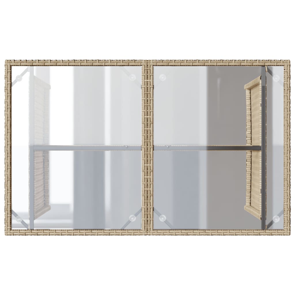 2-Delige Tuinset Met Kussens Poly Rattan