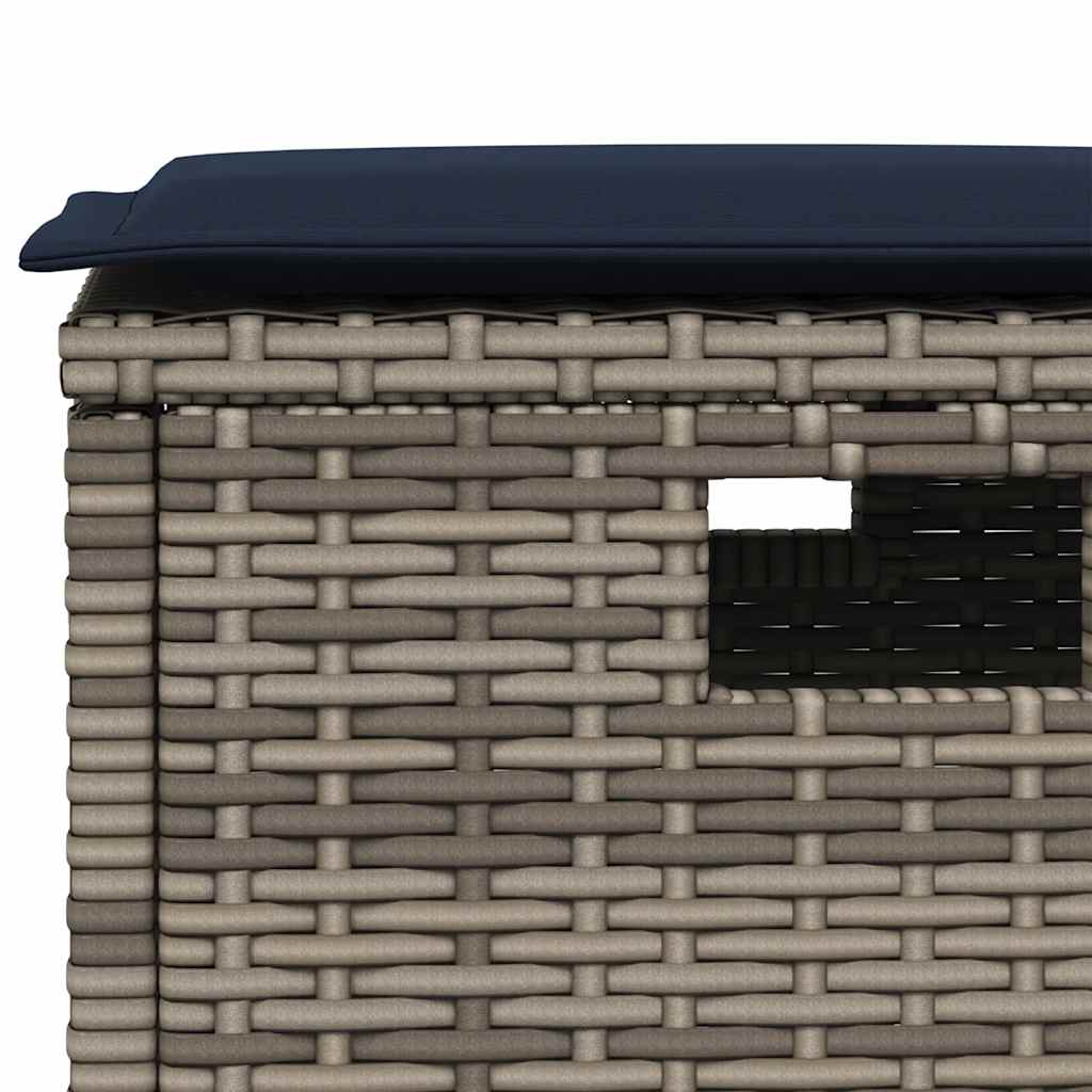 5-Delige Tuinset Met Kussens Poly Rattan