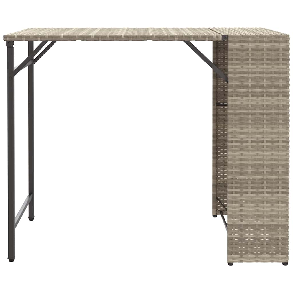 5-Delige Tuinset Inklapbaar Poly Rattan