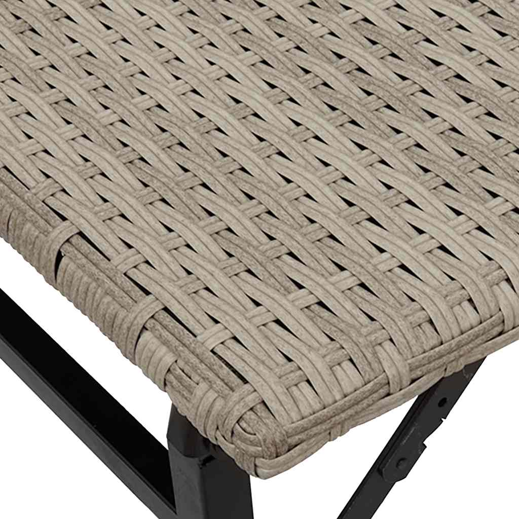 5-Delige Tuinset Inklapbaar Poly Rattan