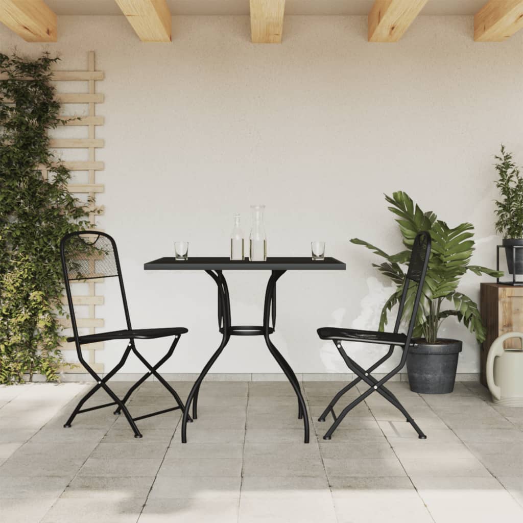 5-Delige Tuinset Metaalgaas Antracietkleurig