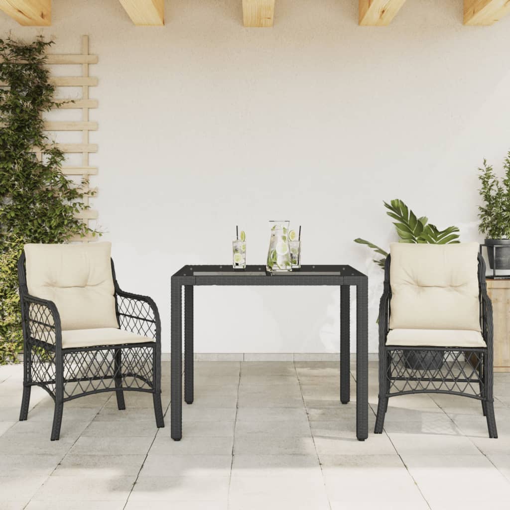 5-Delige Tuinset Met Kussens Poly Rattan