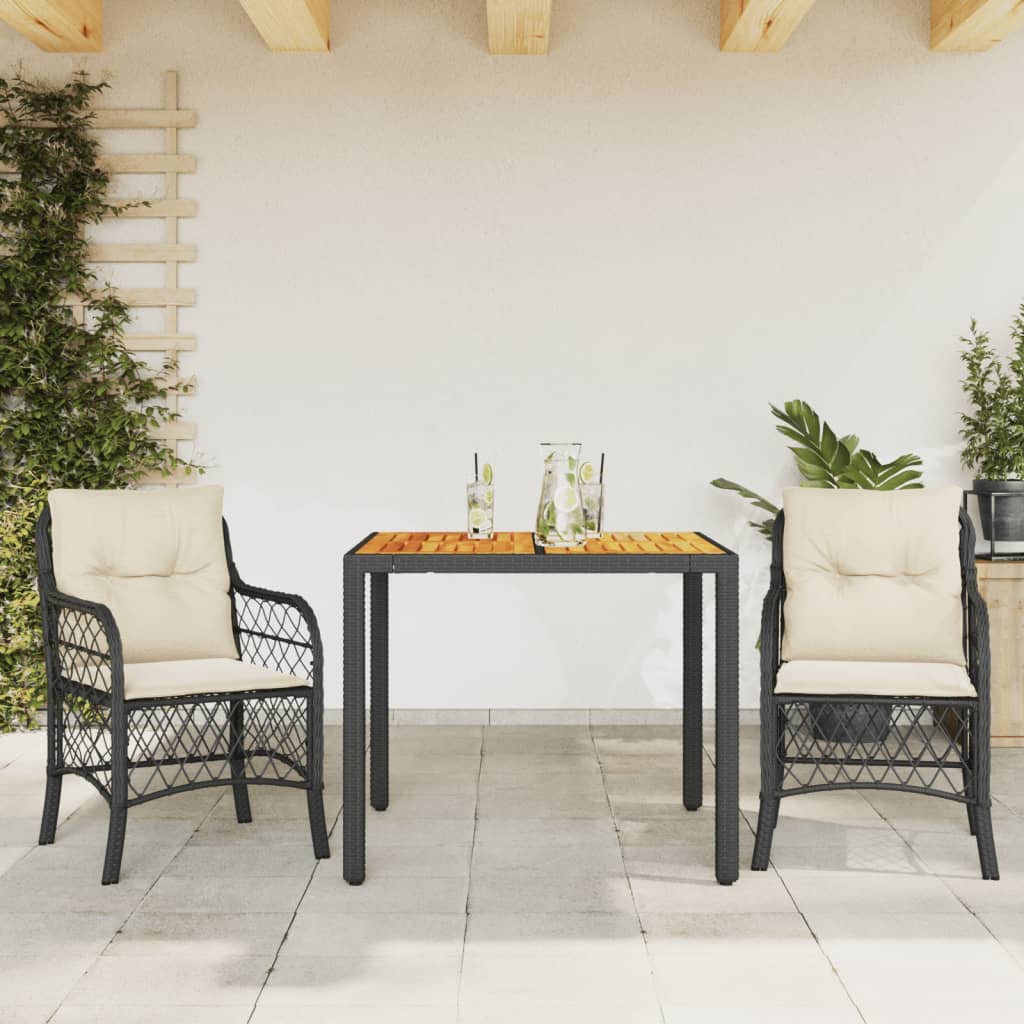 5-Delige Tuinset Met Kussens Poly Rattan