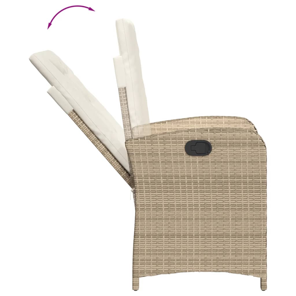 9-Delige Tuinset Met Kussens Poly Rattan