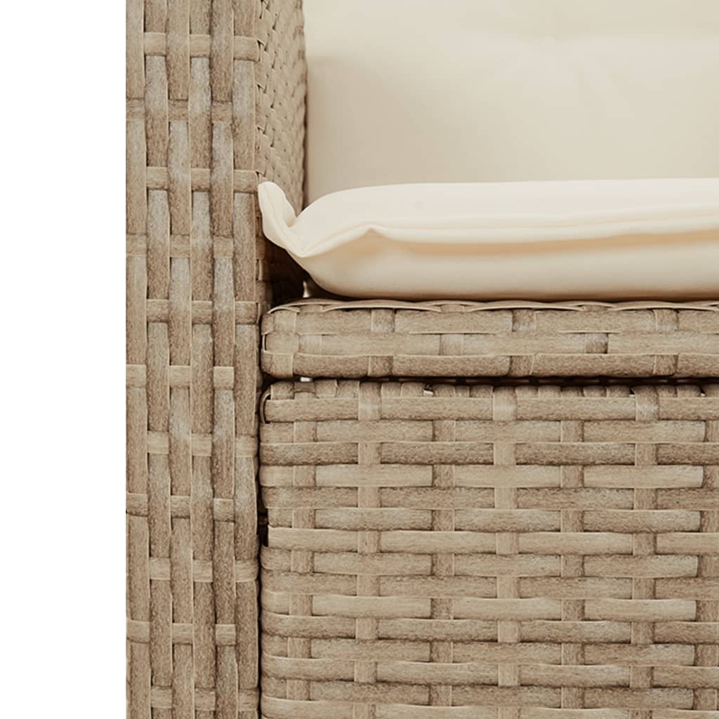 9-Delige Tuinset Met Kussens Poly Rattan
