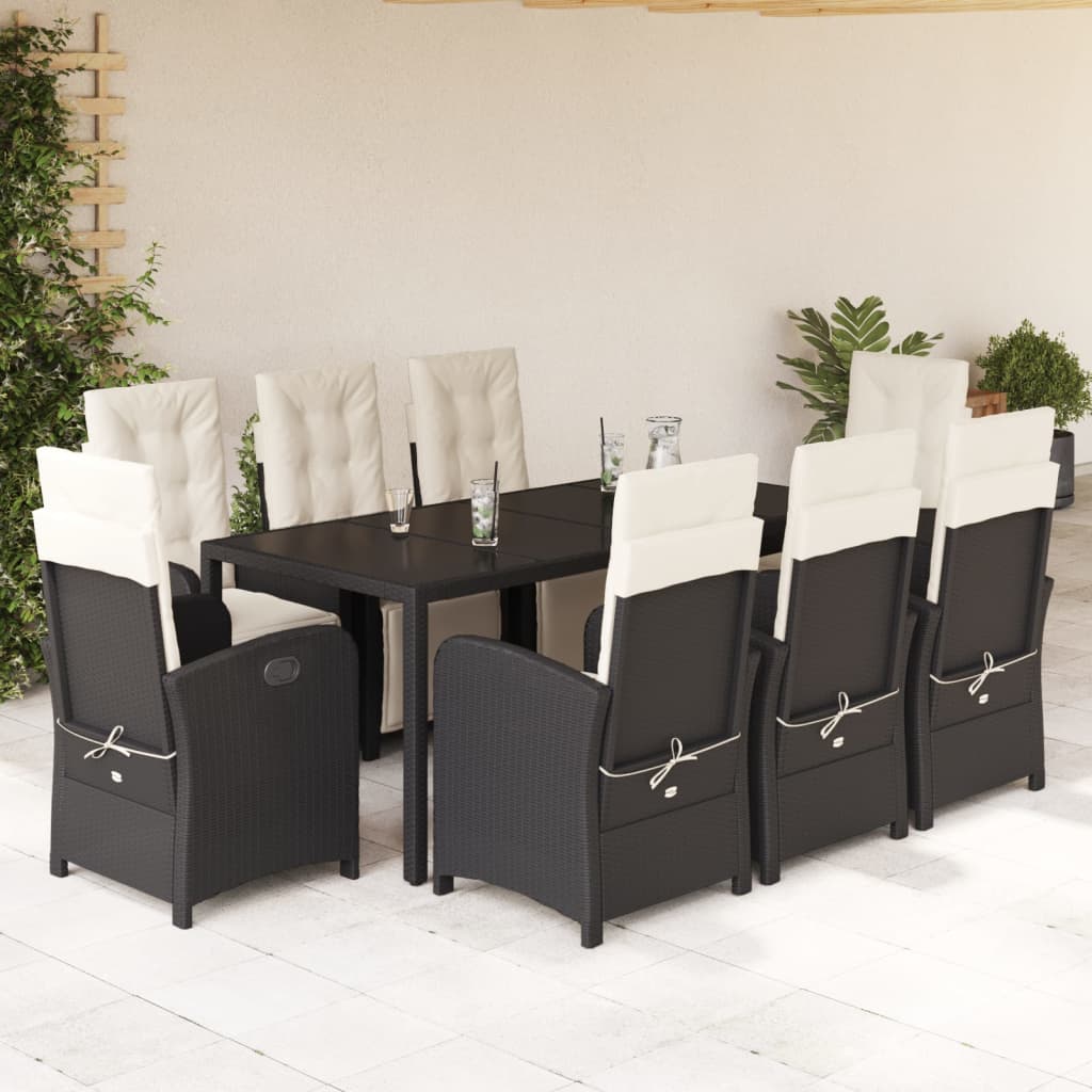 5-Delige Tuinset Met Kussens Poly Rattan