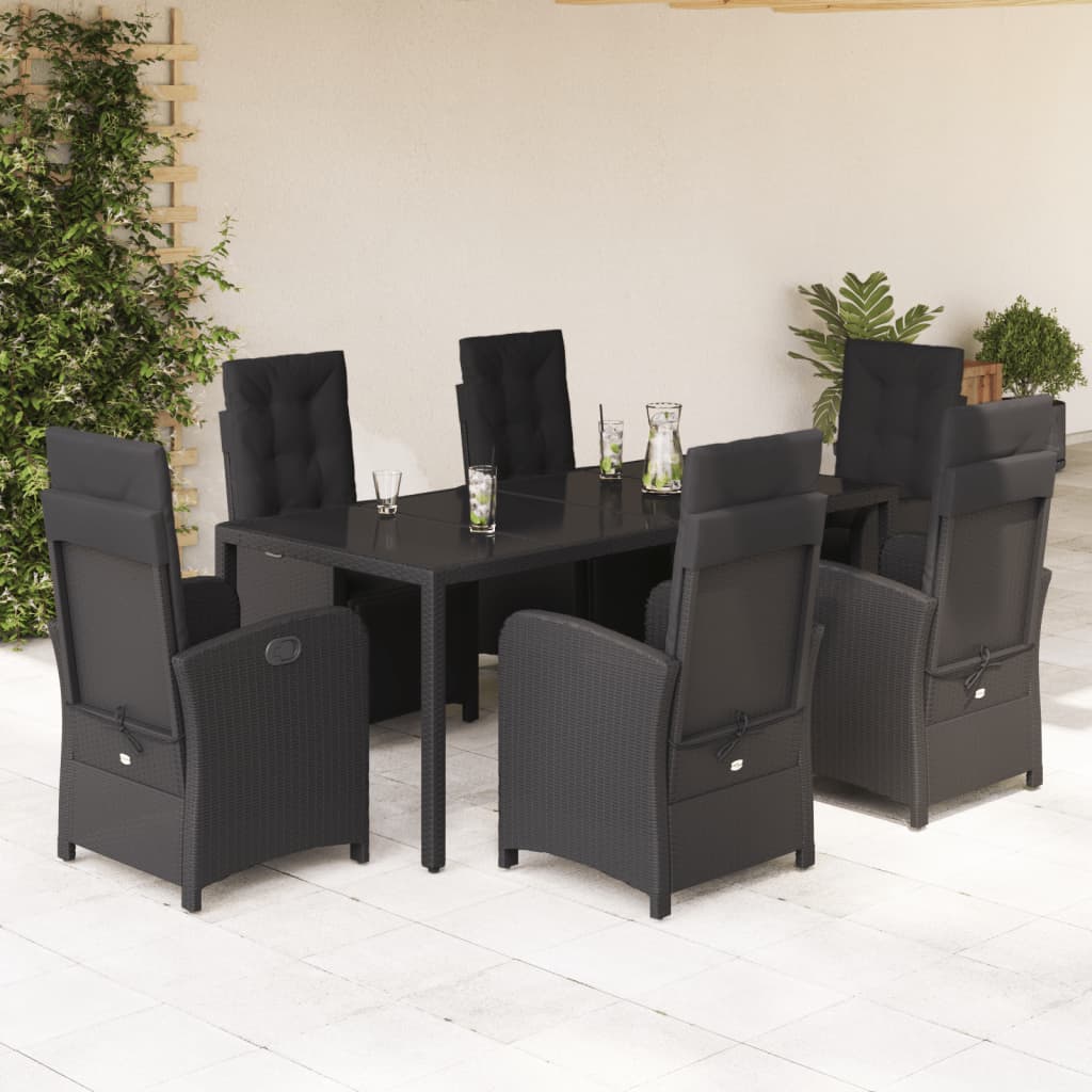 5-Delige Tuinset Met Kussens Poly Rattan