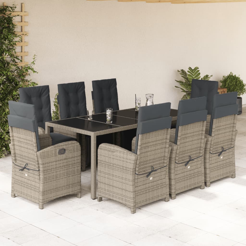 5-Delige Tuinset Met Kussens Poly Rattan