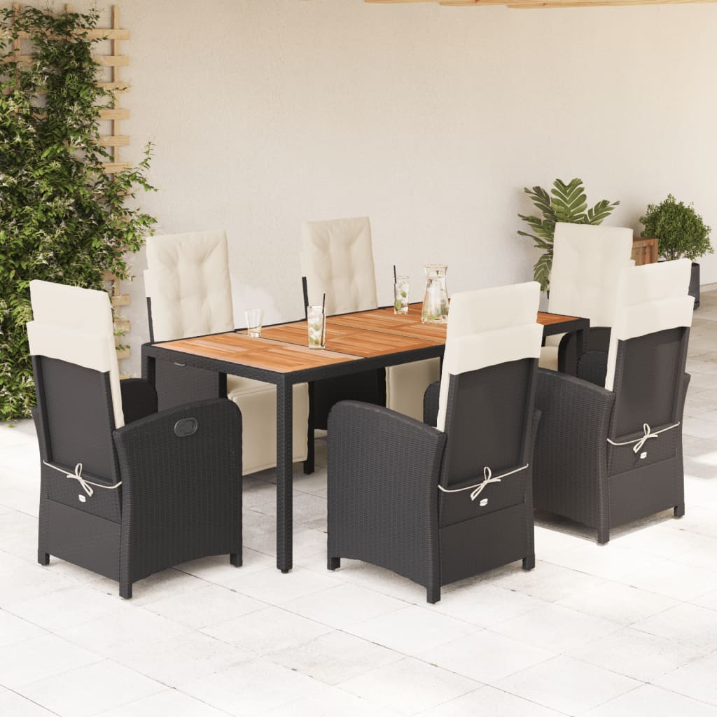 5-Delige Tuinset Met Kussens Poly Rattan