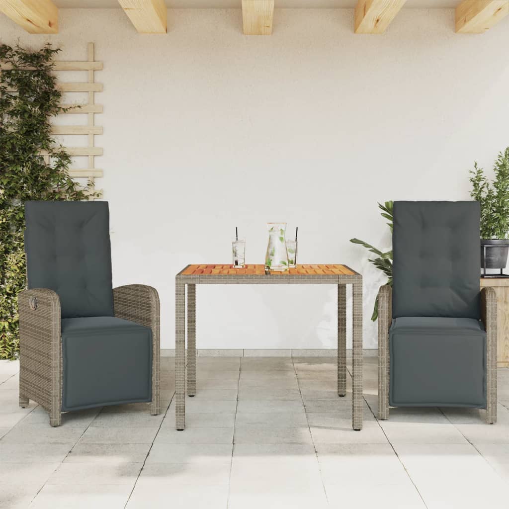 5-Delige Tuinset Met Kussens Poly Rattan