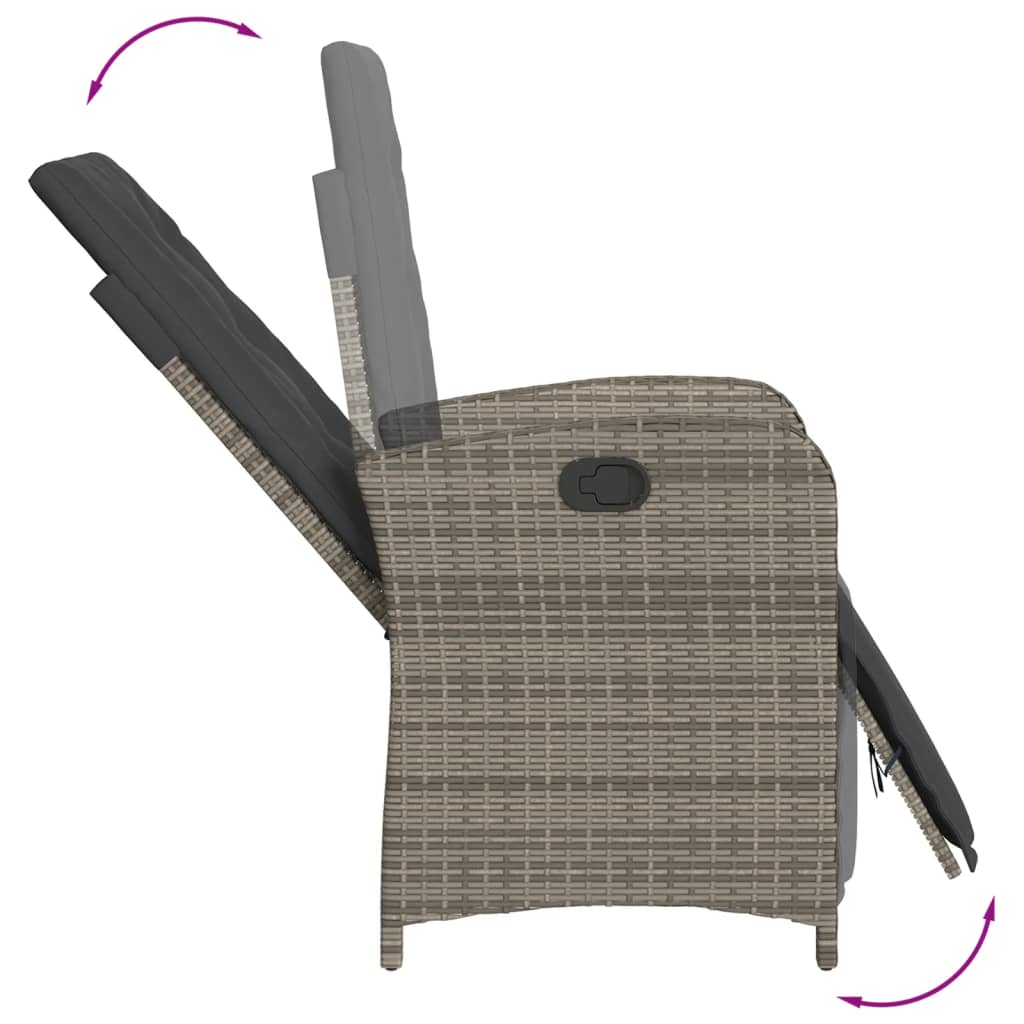 5-Delige Tuinset Met Kussens Poly Rattan