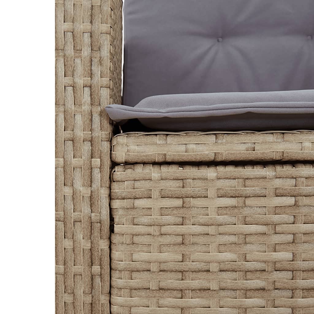 9-Delige Tuinset Met Kussens Poly Rattan