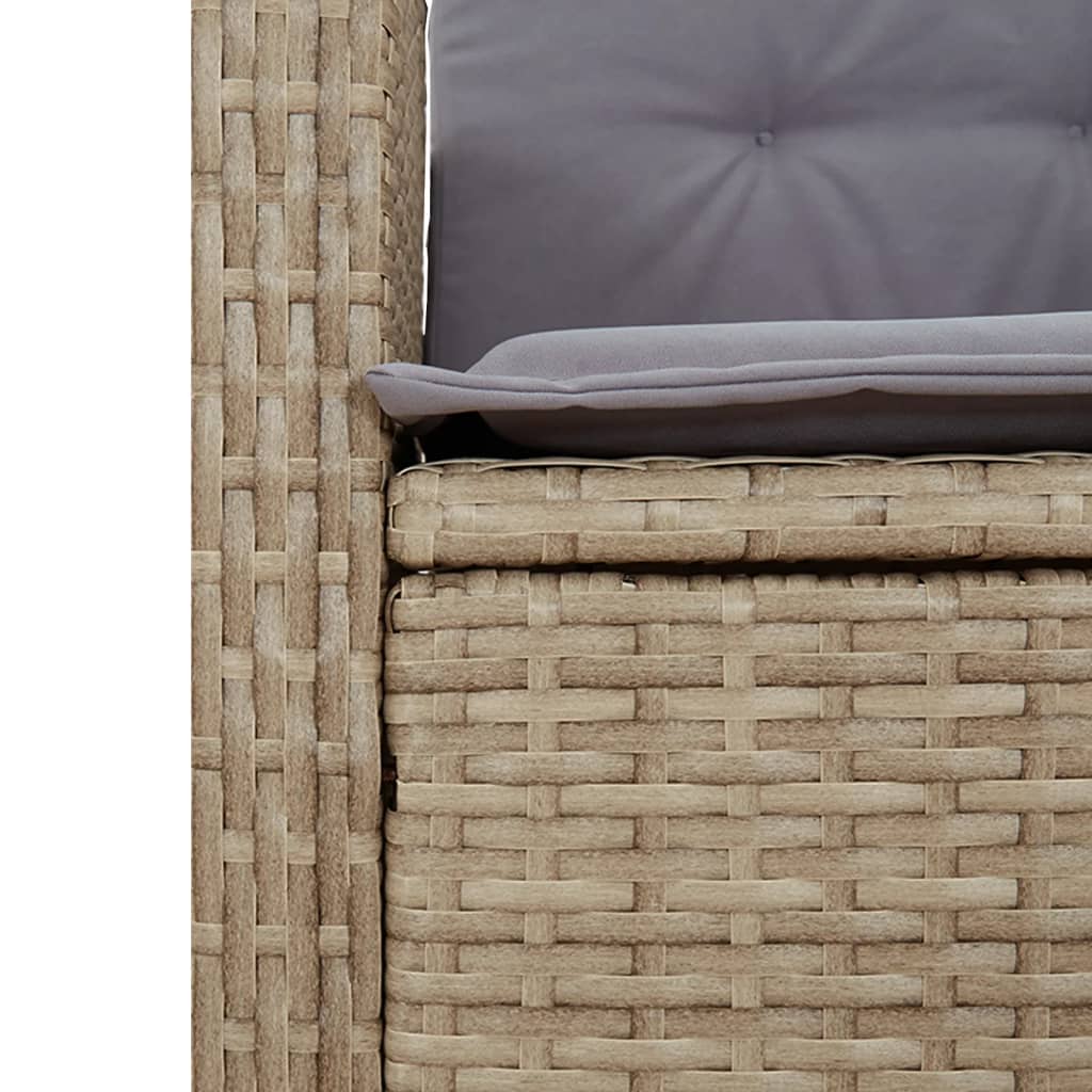 9-Delige Tuinset Met Kussens Poly Rattan