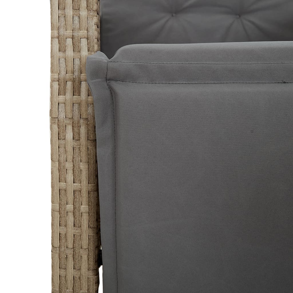 9-Delige Tuinset Met Kussens Poly Rattan