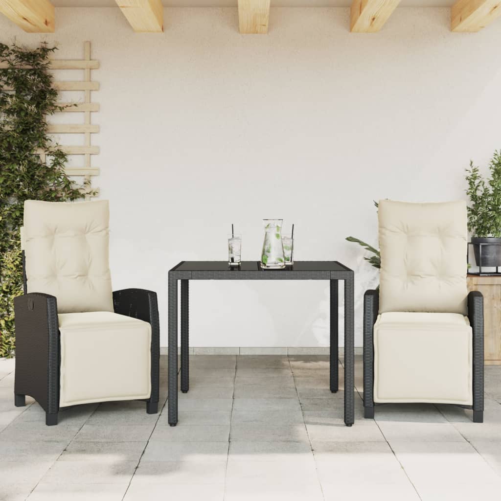 5-Delige Tuinset Met Kussens Poly Rattan
