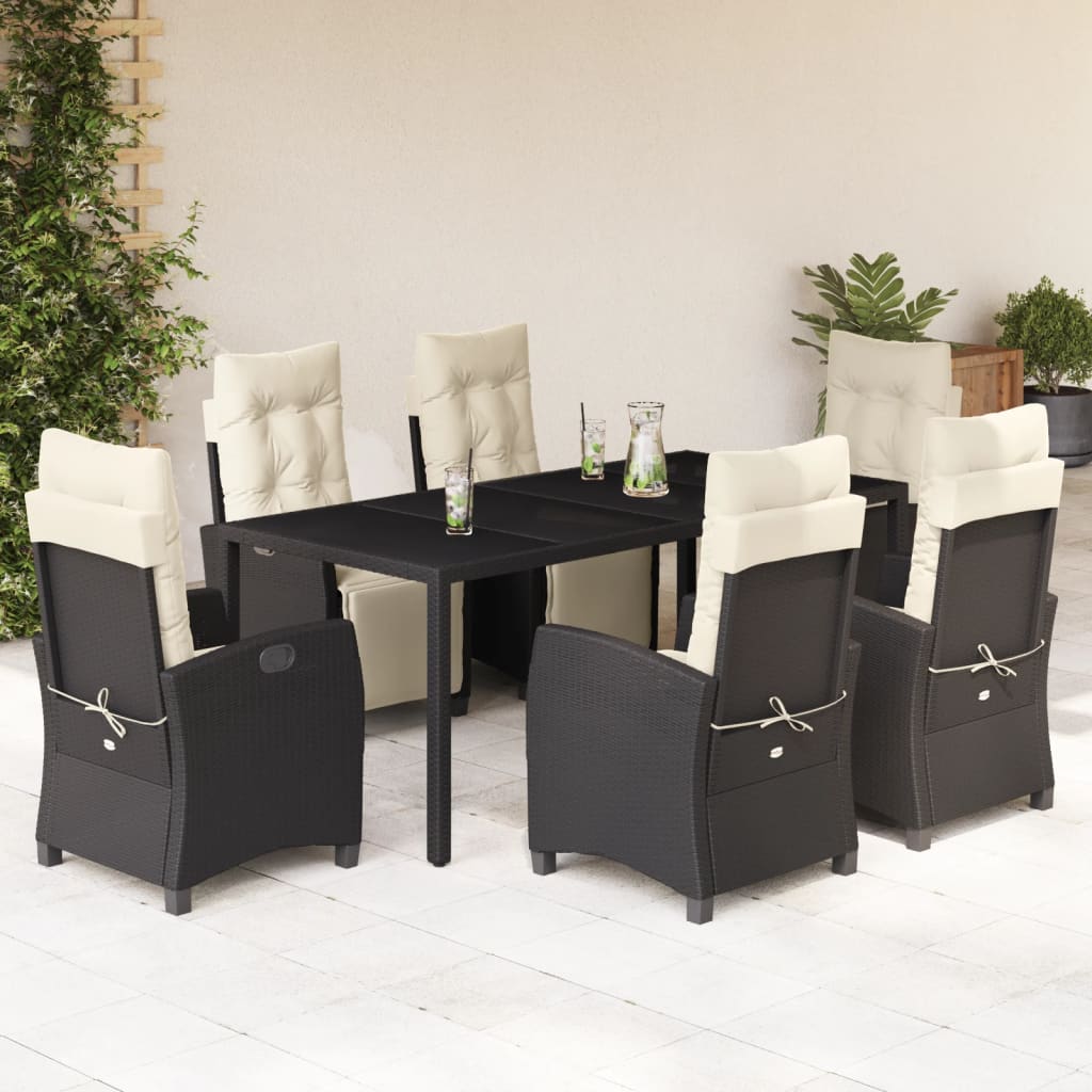 5-Delige Tuinset Met Kussens Poly Rattan
