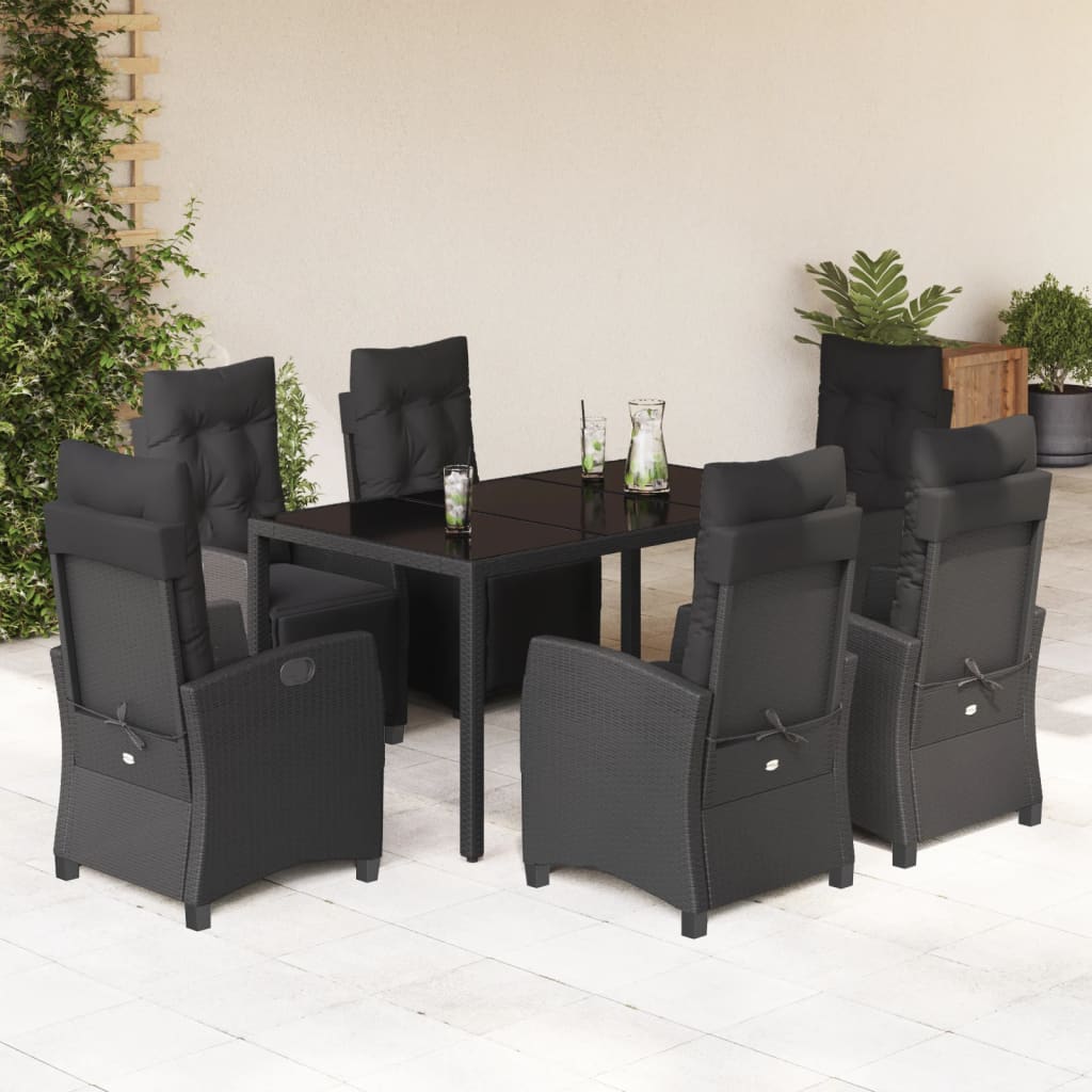 5-Delige Tuinset Met Kussens Poly Rattan