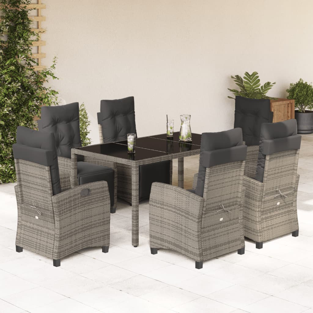 5-Delige Tuinset Met Kussens Poly Rattan