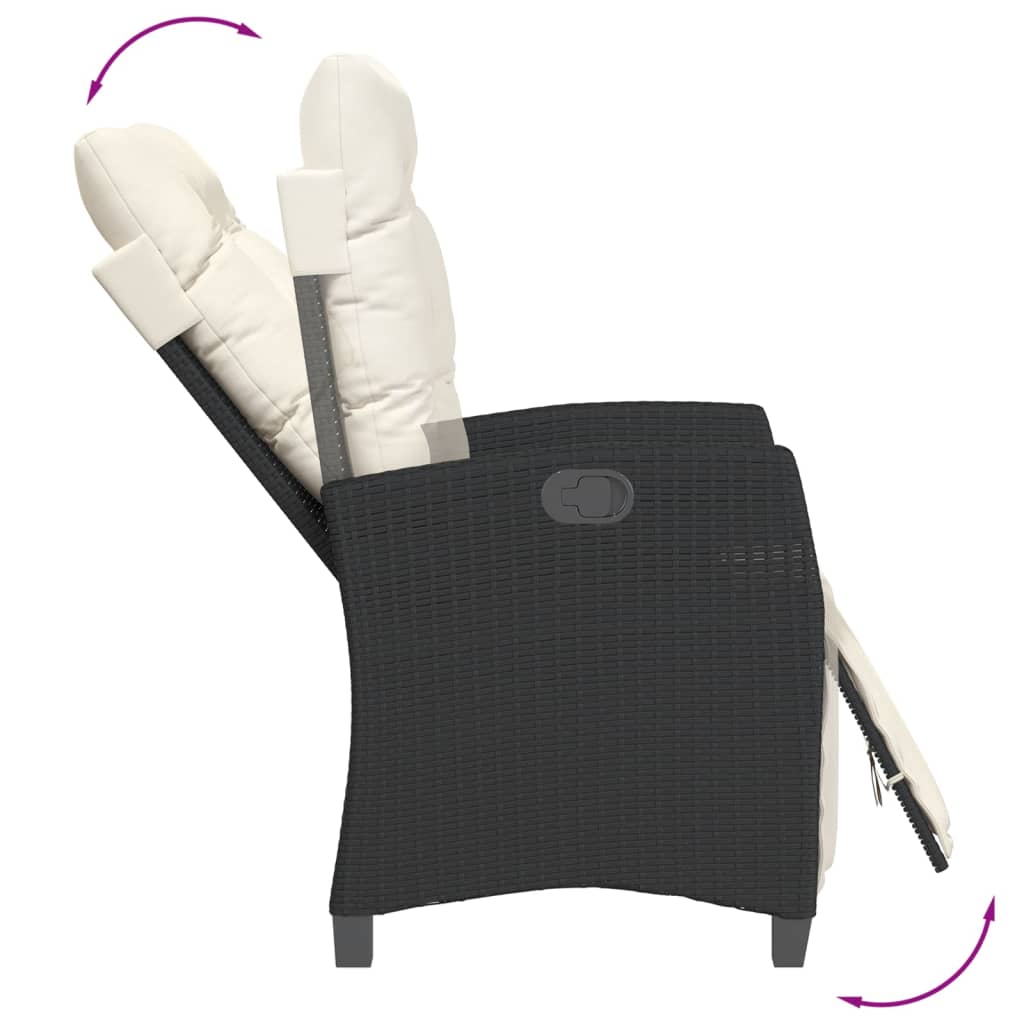7-Delige Tuinset Met Kussens Poly Rattan