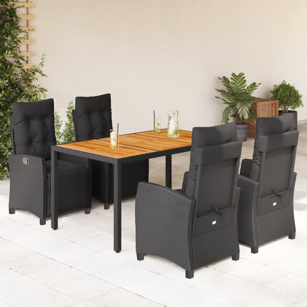 7-Delige Tuinset Met Kussens Poly Rattan